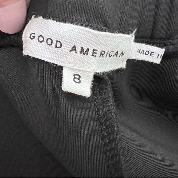 NEW Good American Drawstring Scuba Highwaist Shorts In Black Size 5XL - Picture 11 of 14